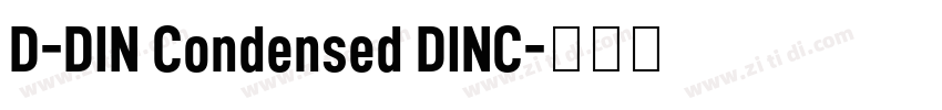 D-DIN Condensed DINC字体转换